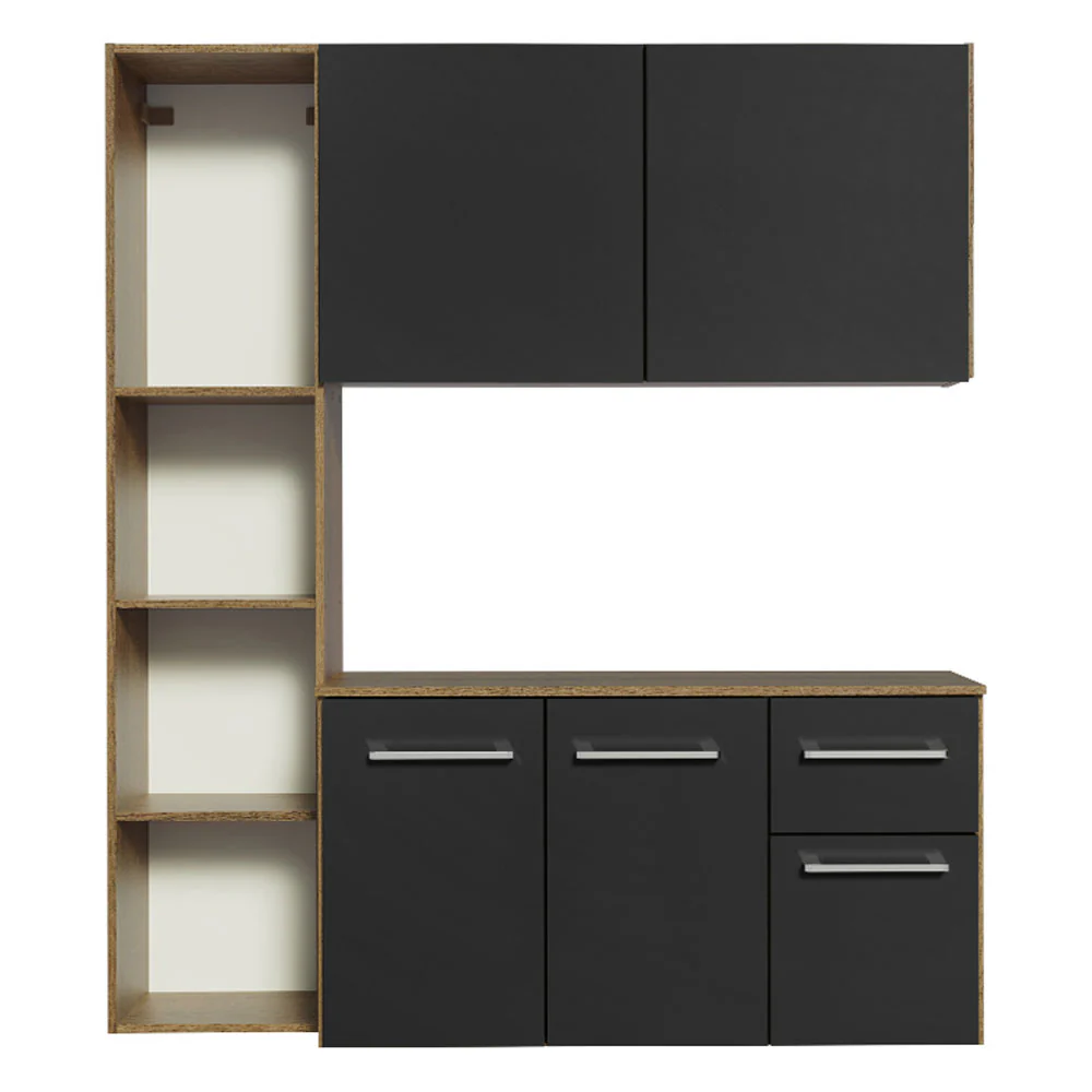 Cocina Compacta 120cm Marrón/Negro Easy - Image 7