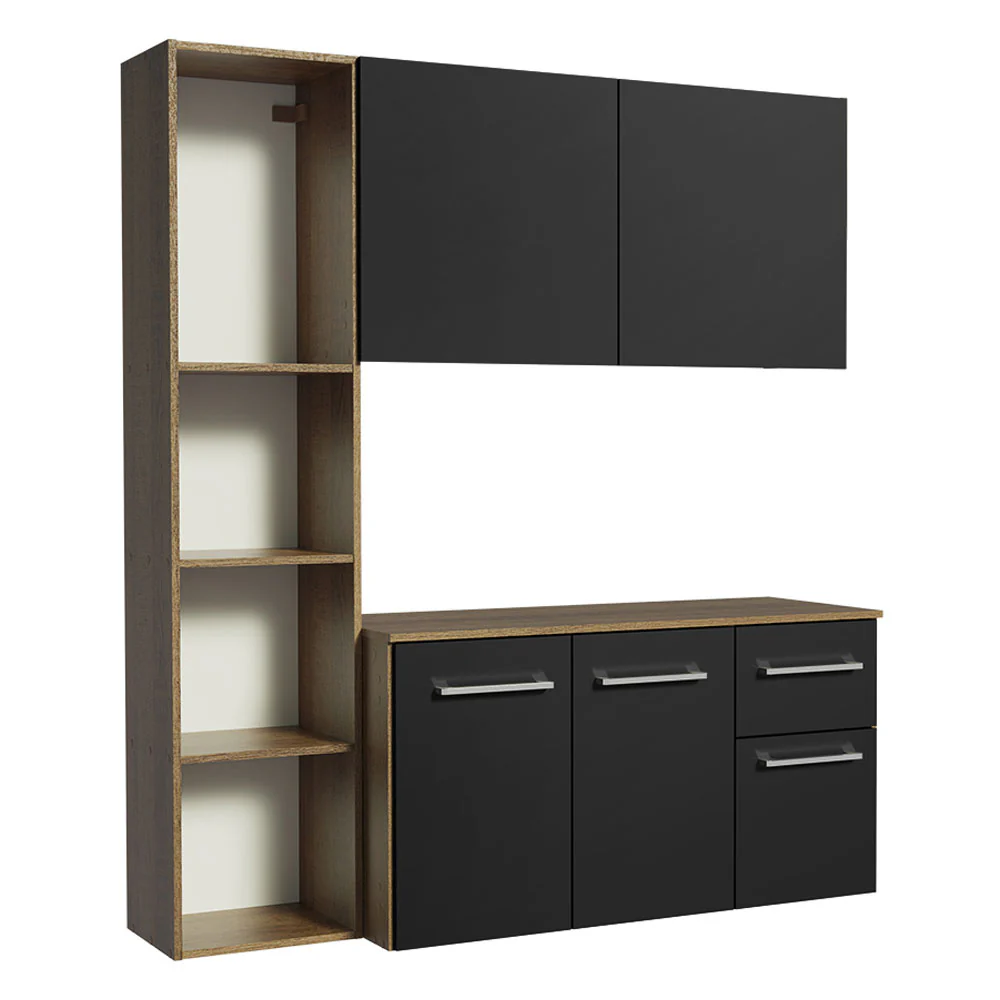Cocina Compacta 120cm Marrón/Negro Easy - Image 8