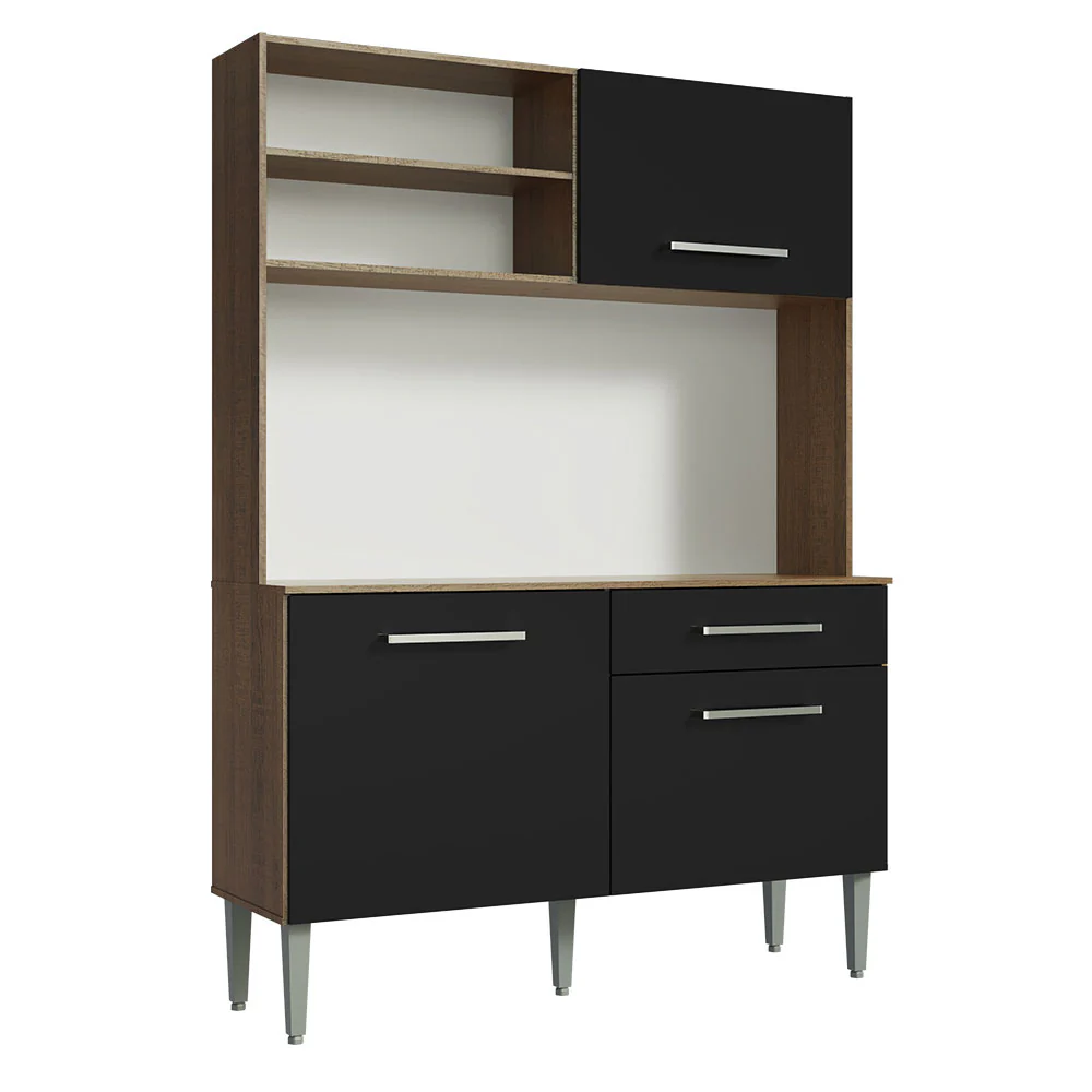 Cocina Compacta 120cm Marrón/Negro Life - Image 6