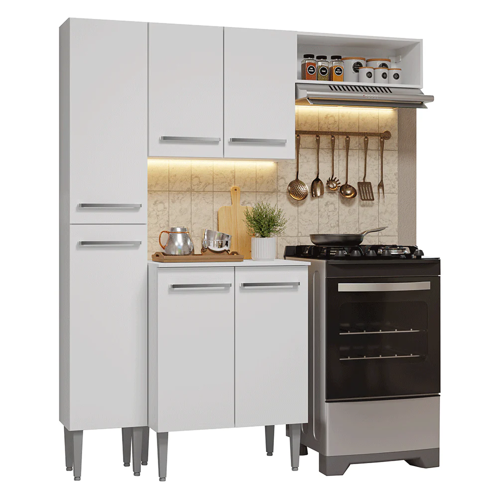 Cocina Compacta 156 cm Emilly Blanco 01 - Image 3