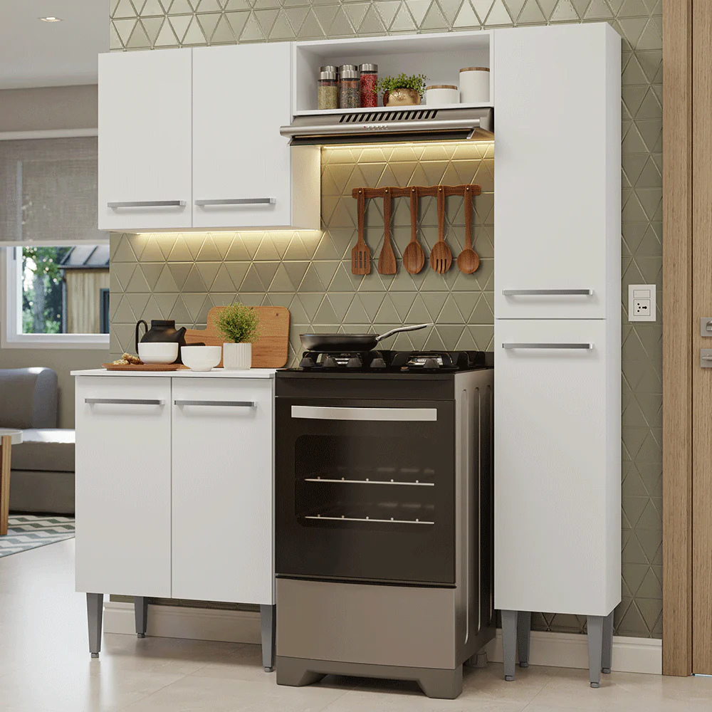 Cocina Compacta 156 cm Emilly Blanco 02