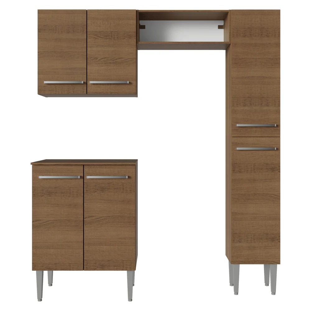 Cocina Compacta 156 cm Emilly Marrón 02 - Image 10