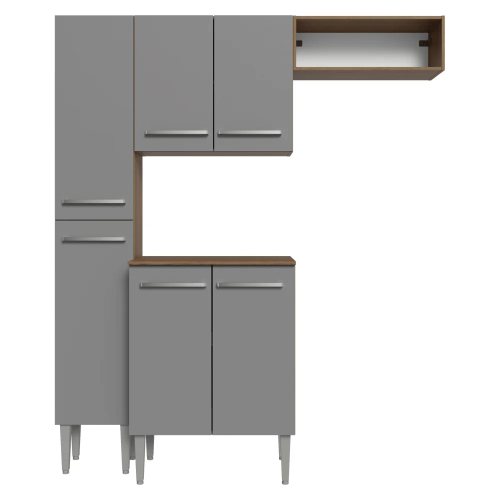Cocina Compacta 156 cm Emilly Marrón/Gris 03 - Image 10