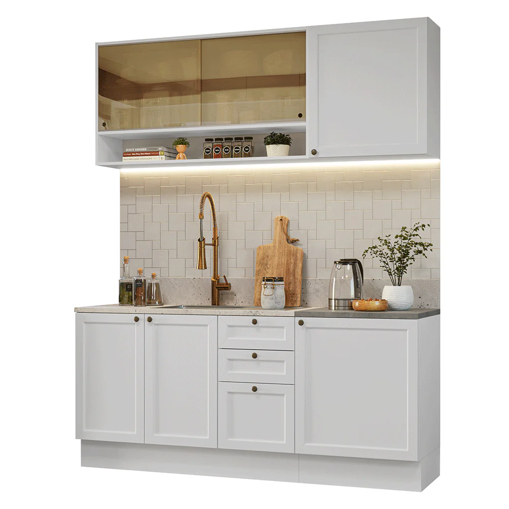 Cocina Compacta 180 cm Vik Blanco 04 - Image 3