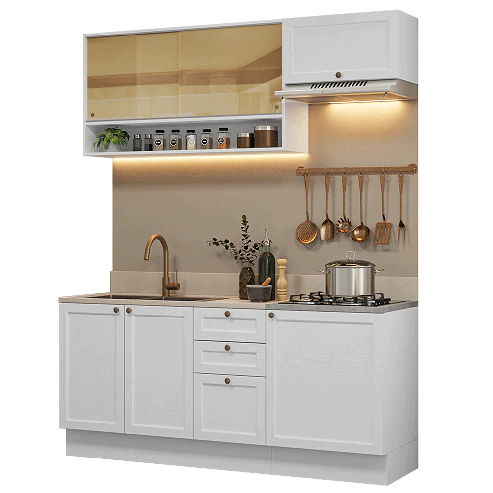 Cocina Compacta 180 cm Vik Blanco 05 - Image 3