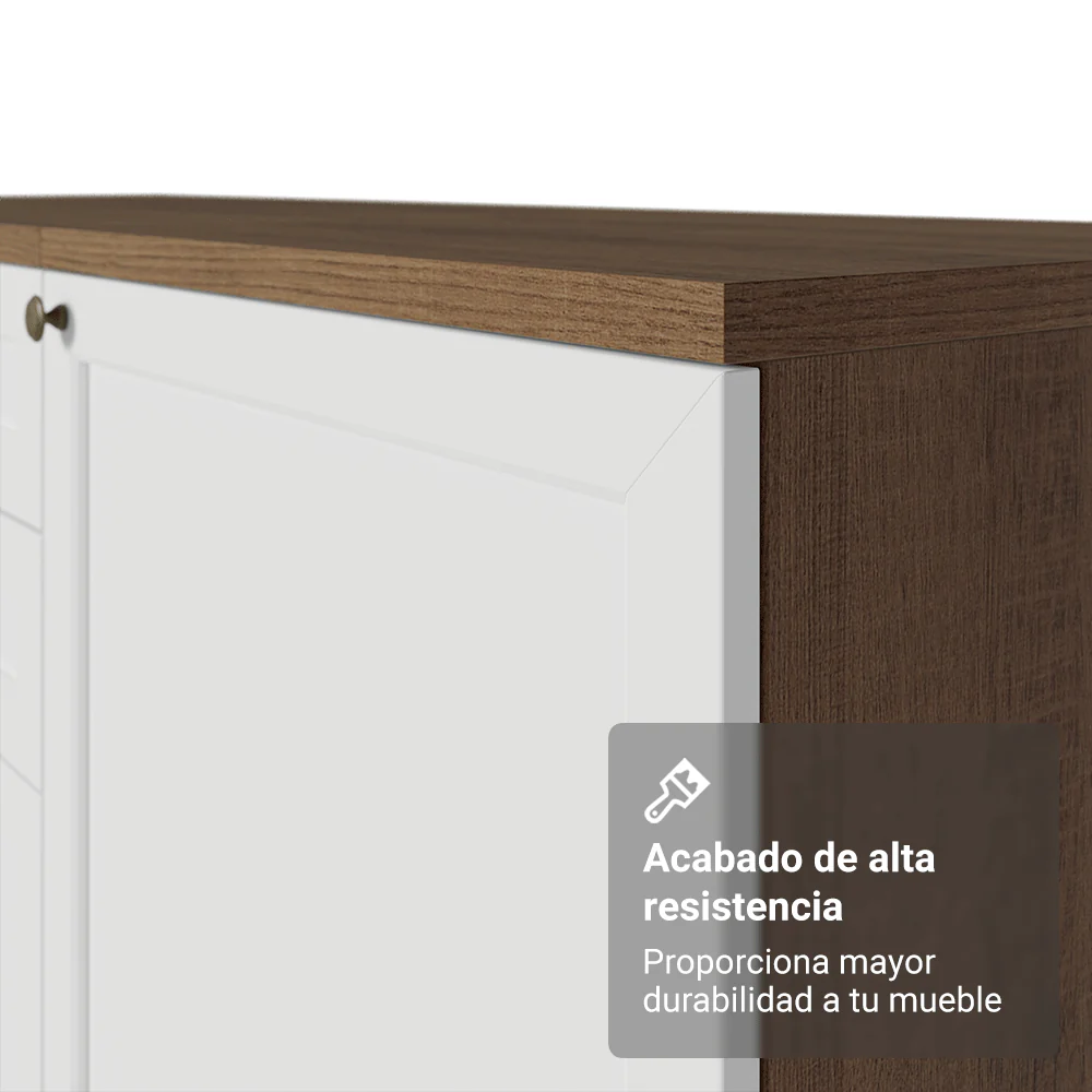Cocina Compacta 180 cm Vik Marrón/Blanco 02 - Image 8