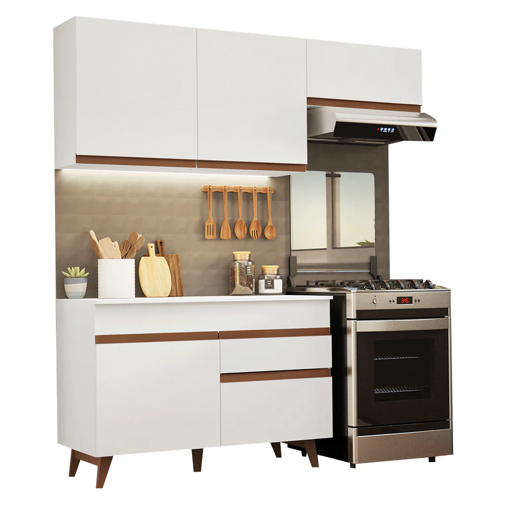 Cocina Compacta 190 cm Reims Blanco 04 - Image 3