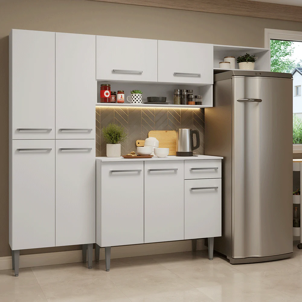 Cocina Compacta 229 cm Emilly Blanco 016