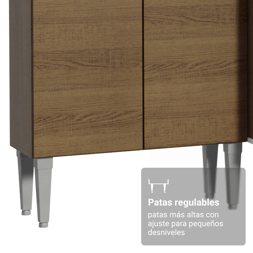 Cocina Compacta 293 cm Emilly Marrón 011 - Image 7