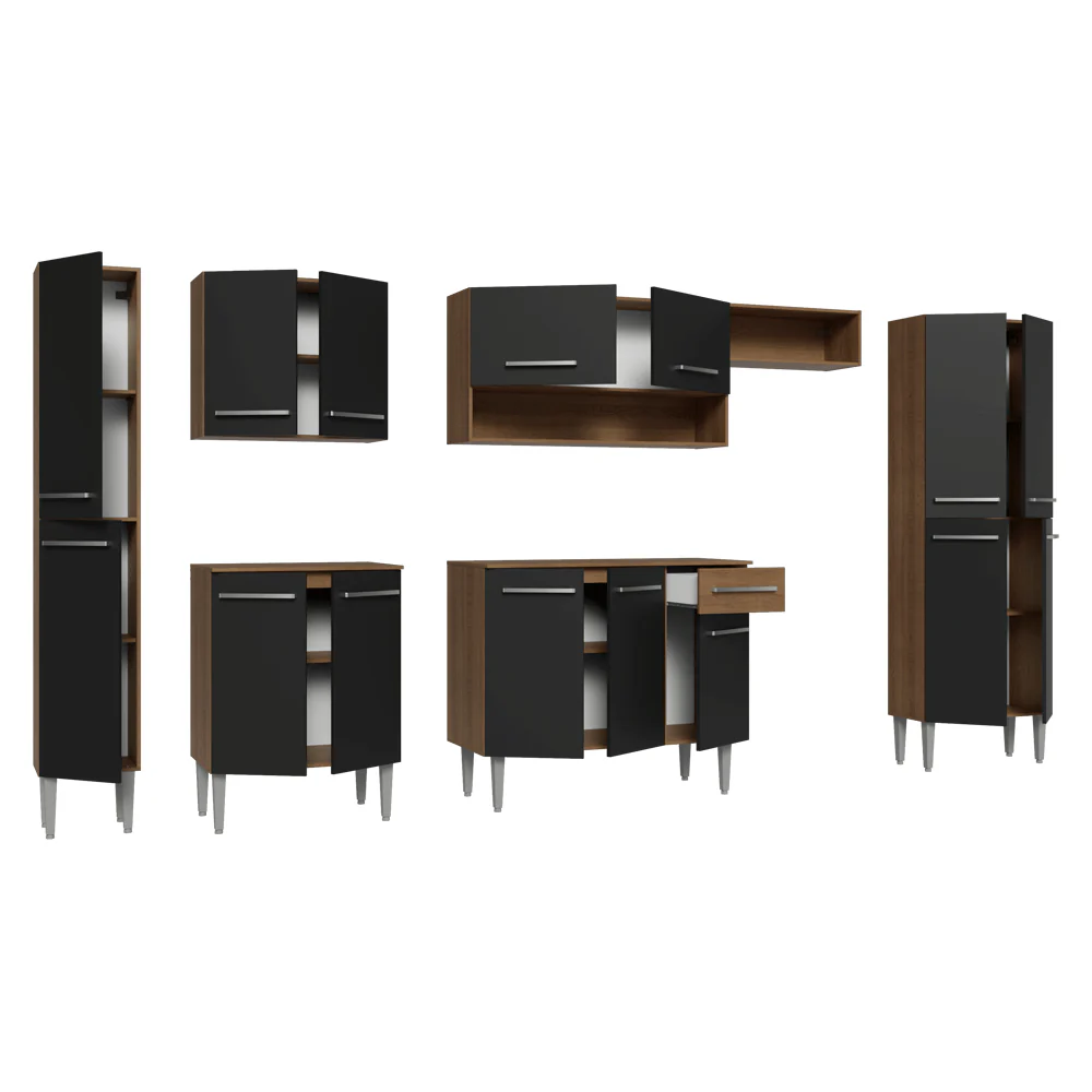 Cocina Compacta 325 cm Emilly Marrón/Negro 07 - Image 8