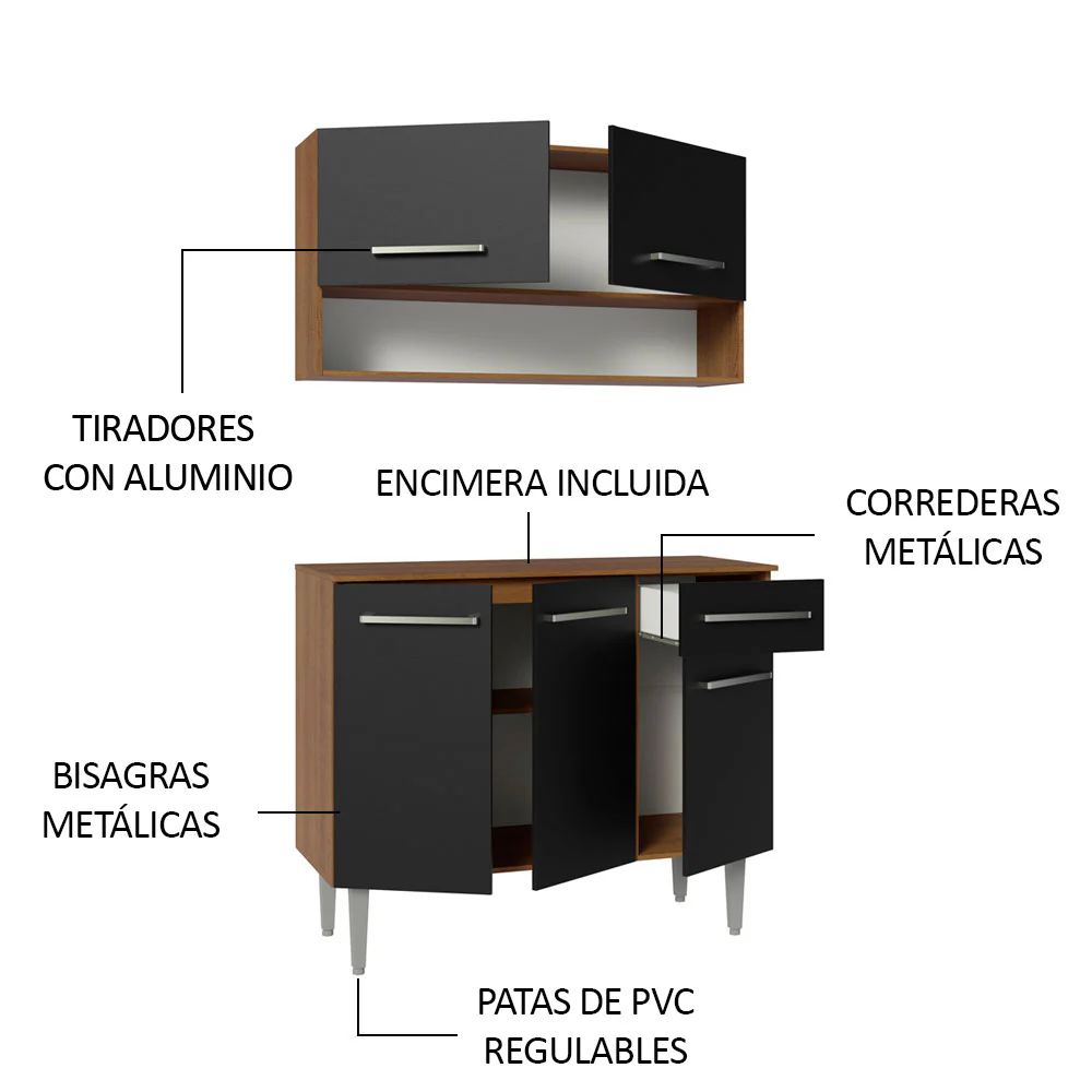 Combo de Cocina 105cm Emilly Madesa 03 - Image 4