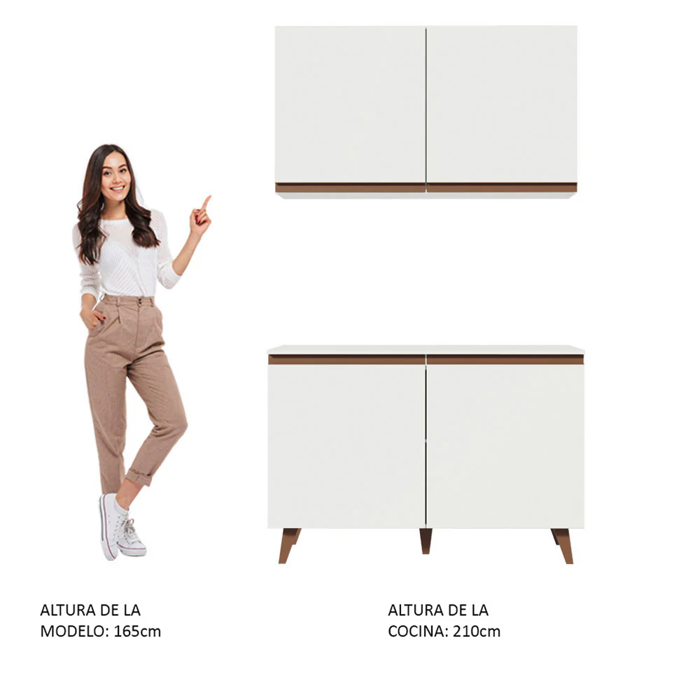 Combo completo de Cocina 120cm Blanco Reims - Image 5