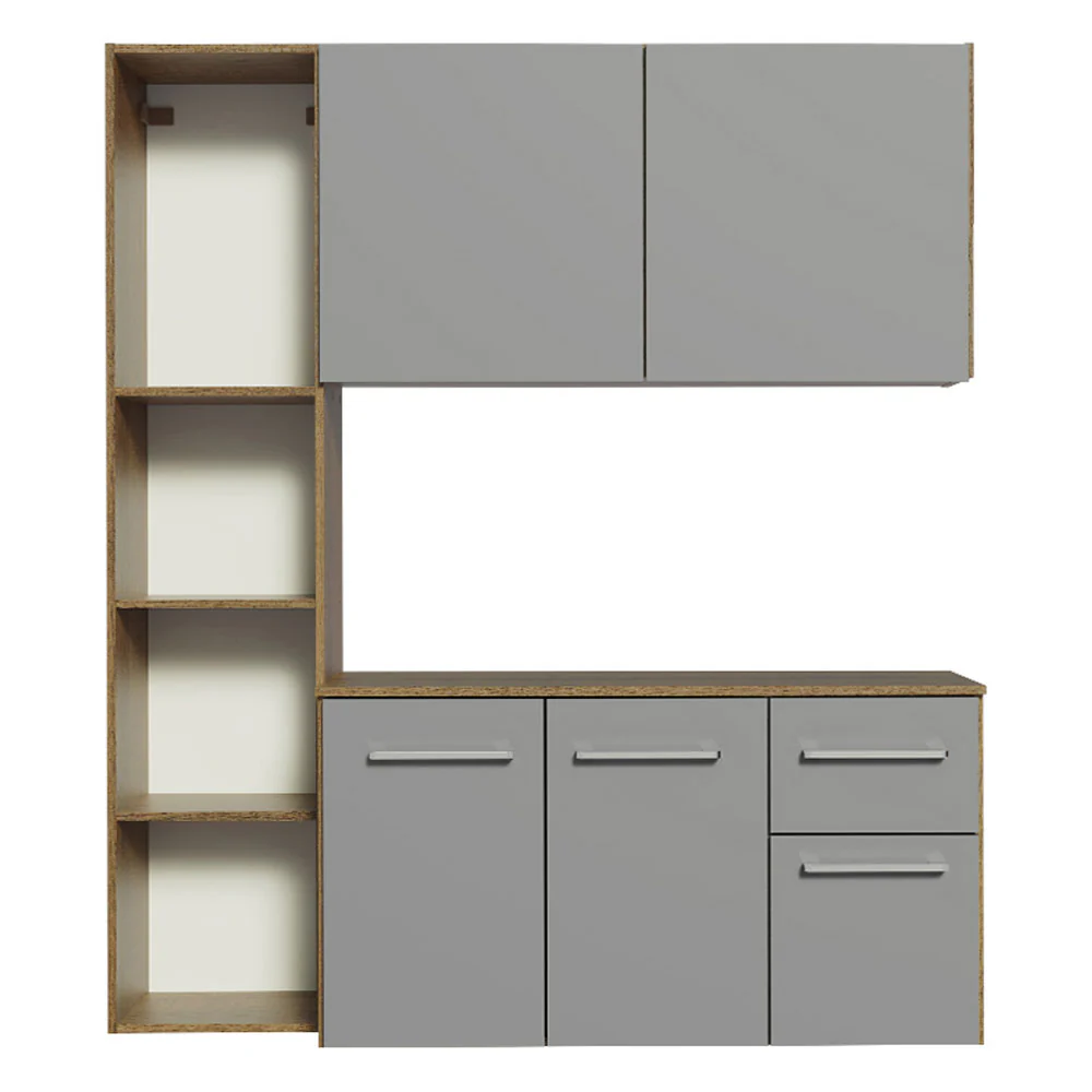 Combo completo de Cocina 120cm Marrón/Gris Easy - Image 8