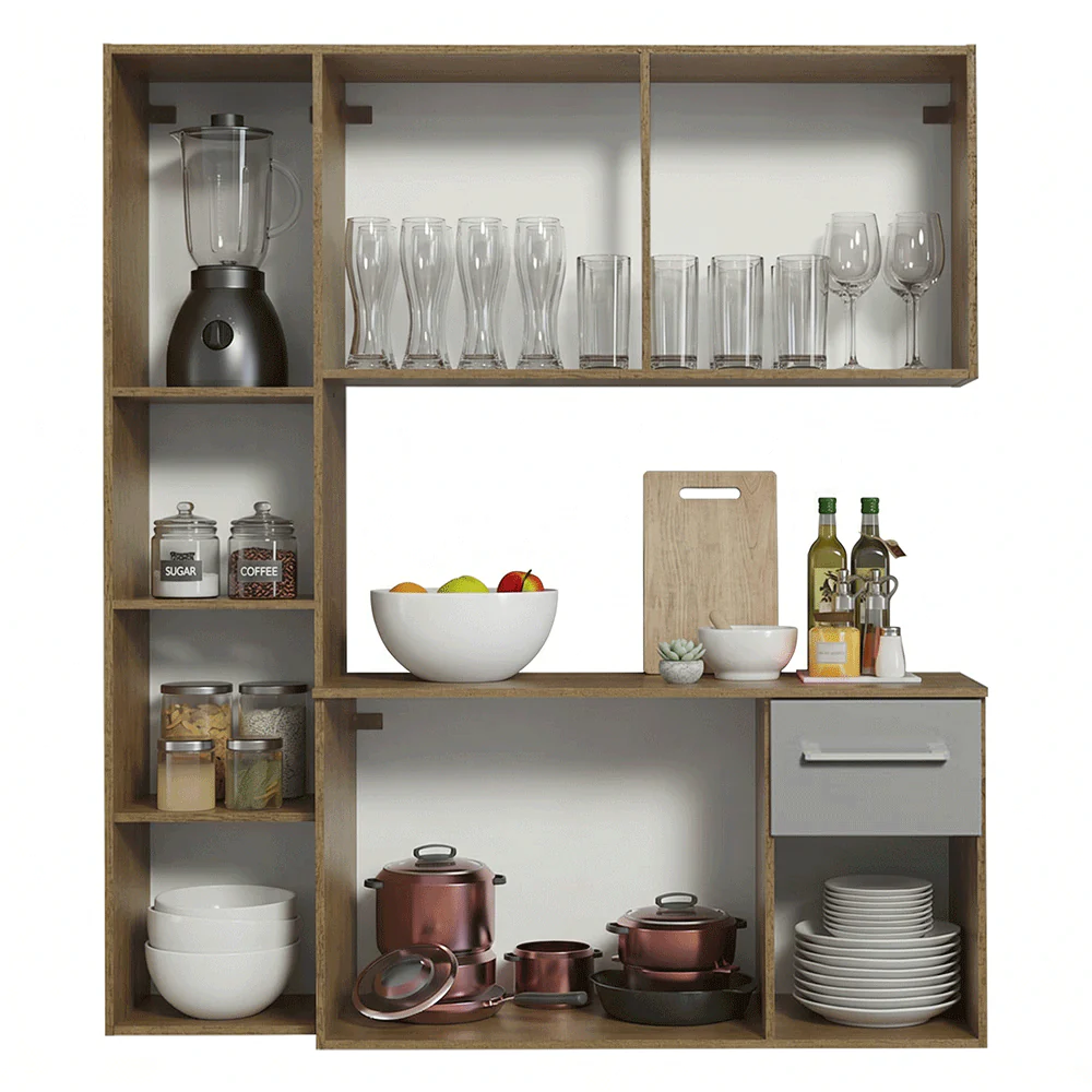 Combo completo de Cocina 120cm Marrón/Gris Easy - Image 9