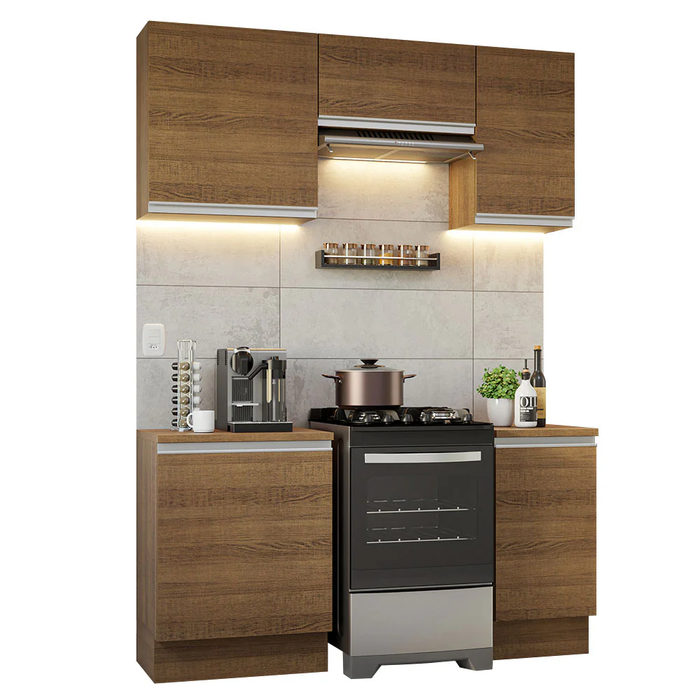 Combo de Cocina 160cm Marrón Glamy Madesa 07 - Image 3