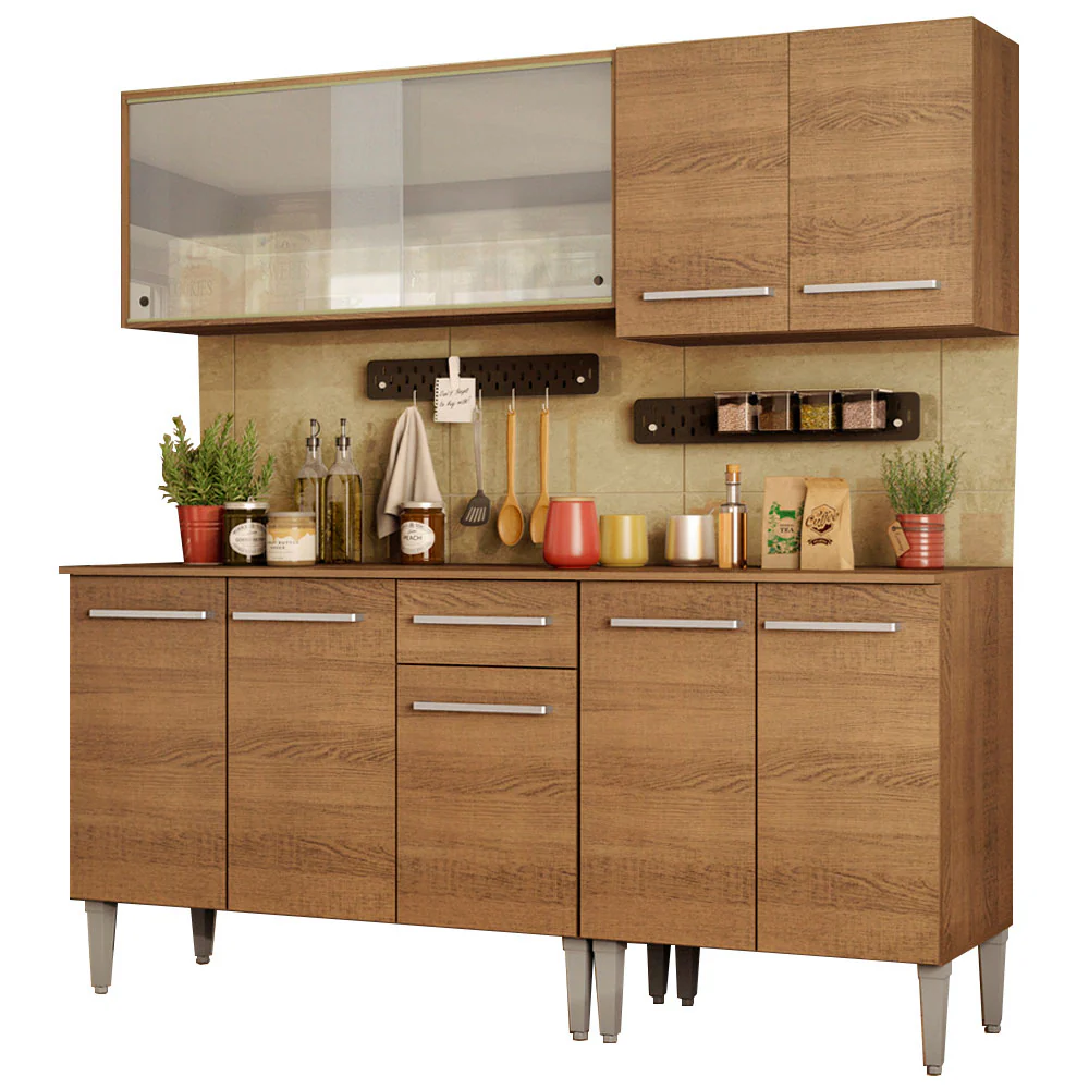 Combo de Cocina 169cm Emilly Box Madesa 03 - Marrón - Image 3