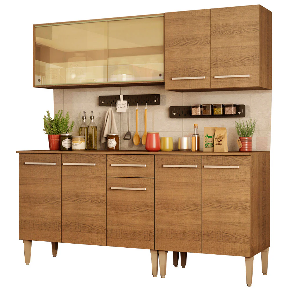 Combo de Cocina 169cm Emilly Drive Madesa 04 - Marrón - Image 3