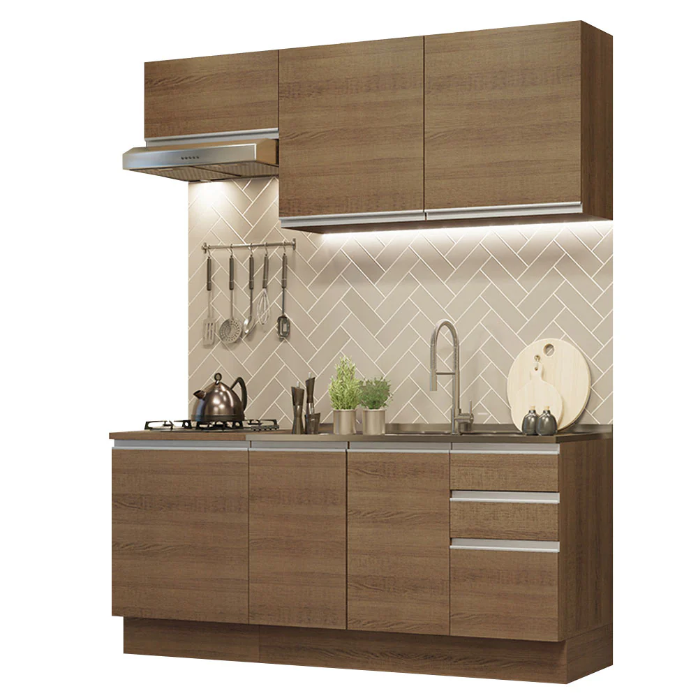 Combo de Cocina 180cm Marrón Glamy Madesa 07 - Image 3