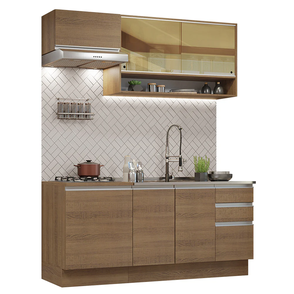 Combo de Cocina 180cm Marrón Glamy Madesa 08 - Image 3