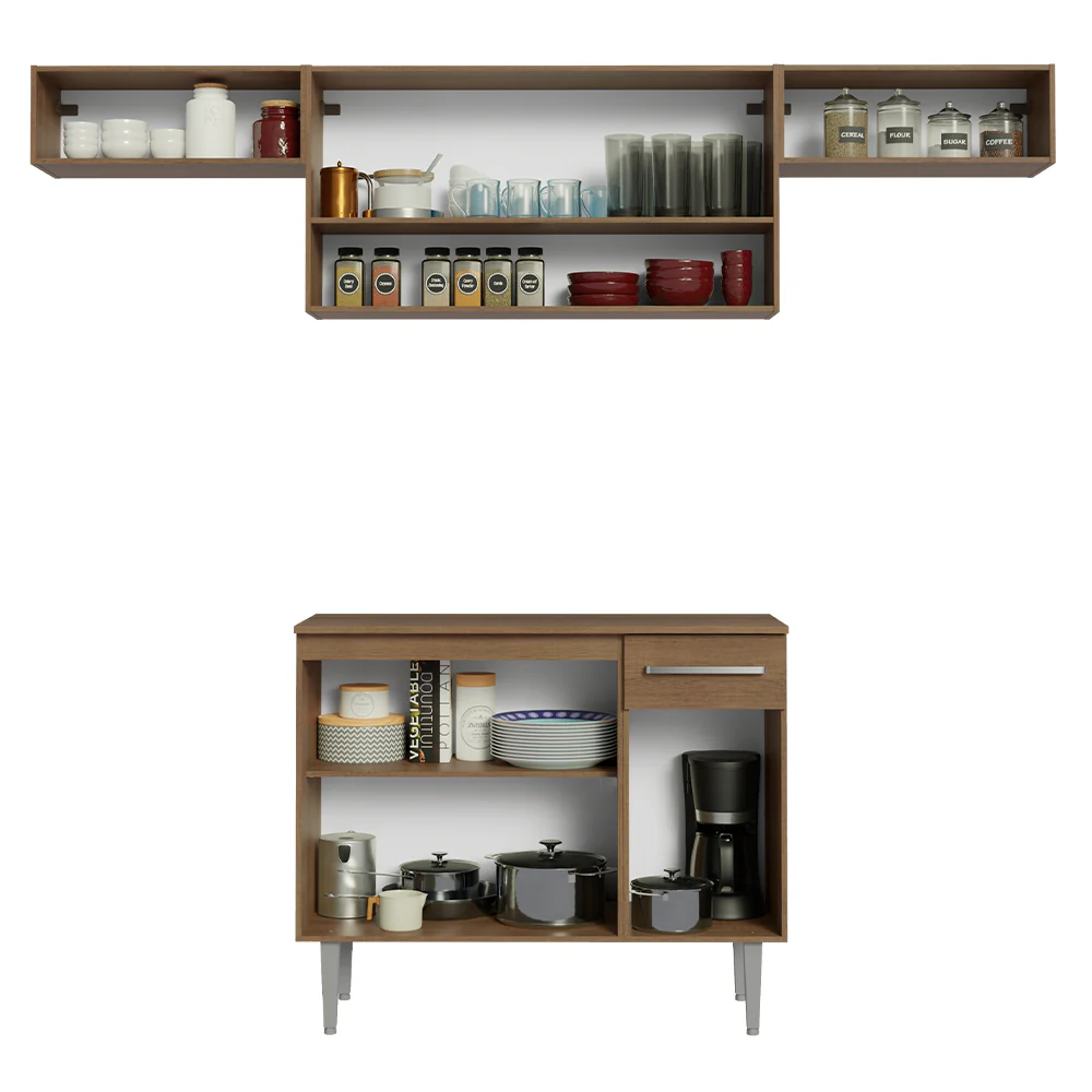 Combo completo de Cocina 225cm Marrón Emilly 01 - Image 5