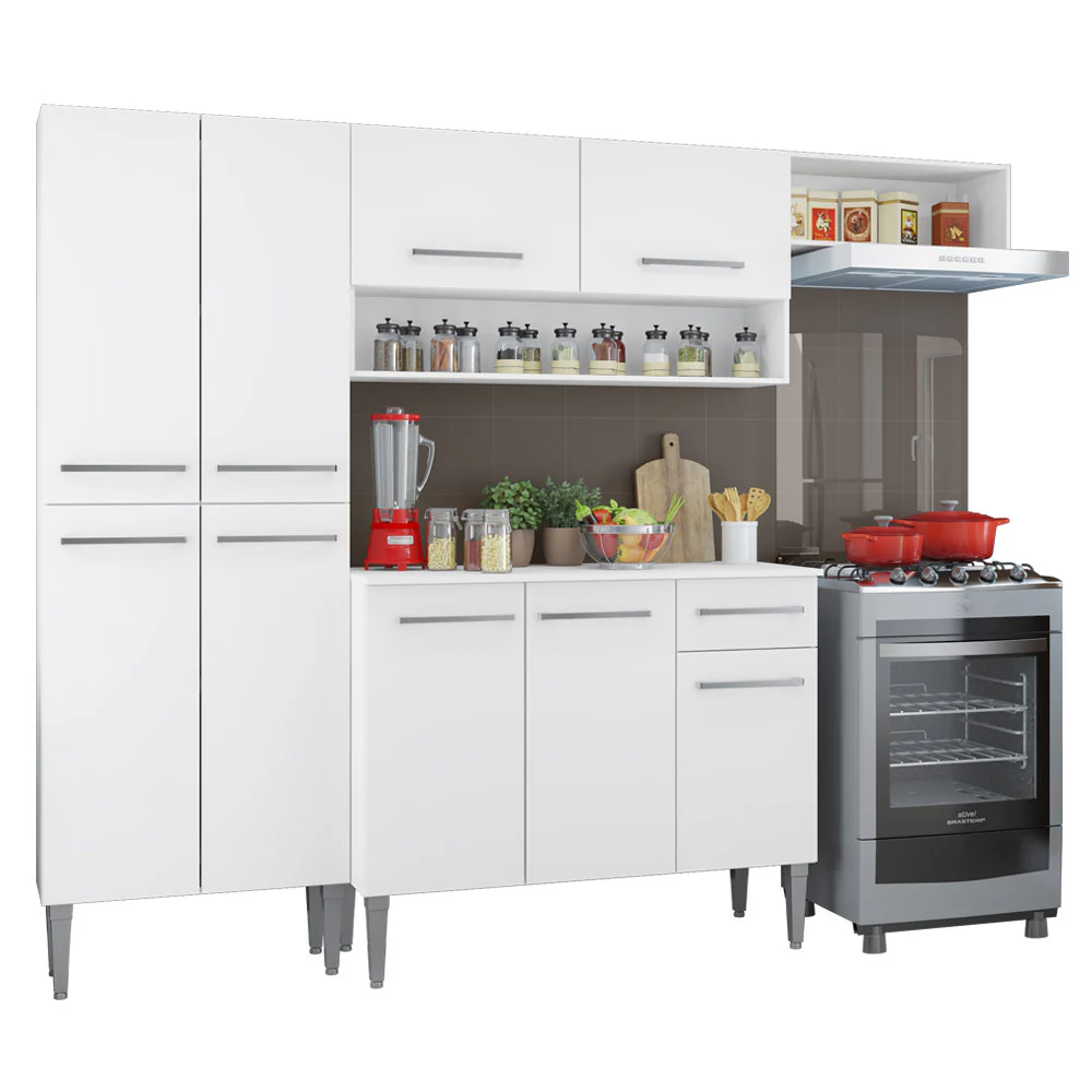 Combo completo de Cocina 229 cm 1 Cajón 9 Puertas Emilly Blanco - Image 3