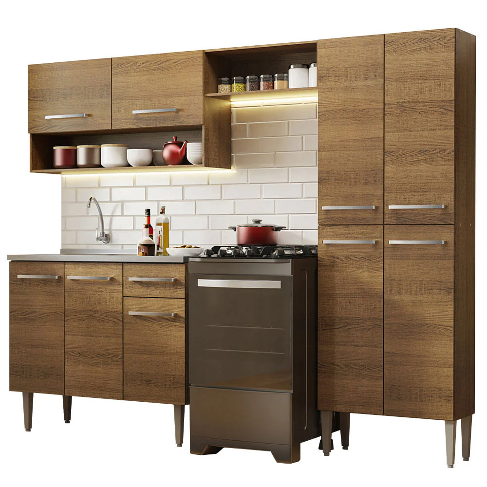 Combo completo de Cocina 229cm Con Bacha Emilly Madesa 10 - Image 3