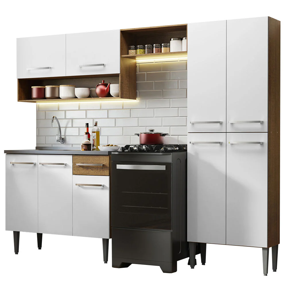 Combo completo de Cocina 229cm Con Bacha Emilly Madesa 10 - Image 3