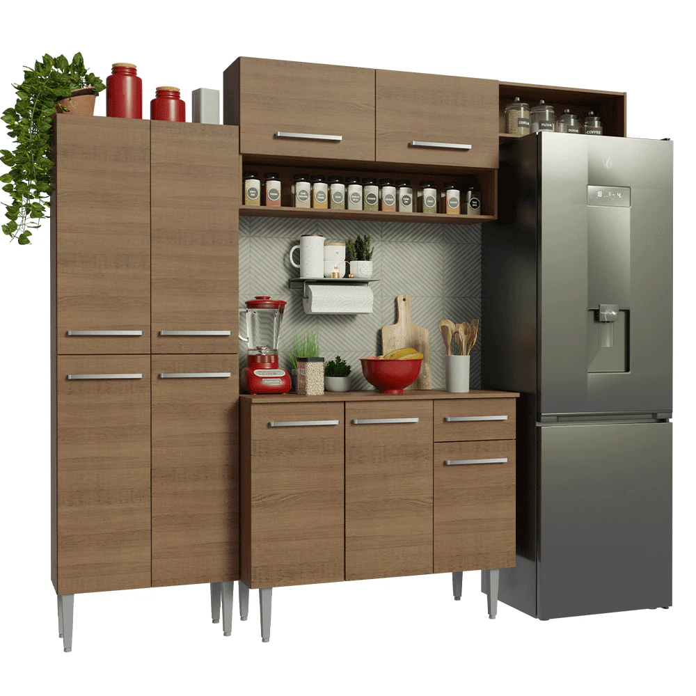 Combo completo de Cocina 229cm Marrón Emilly 18 - Image 3