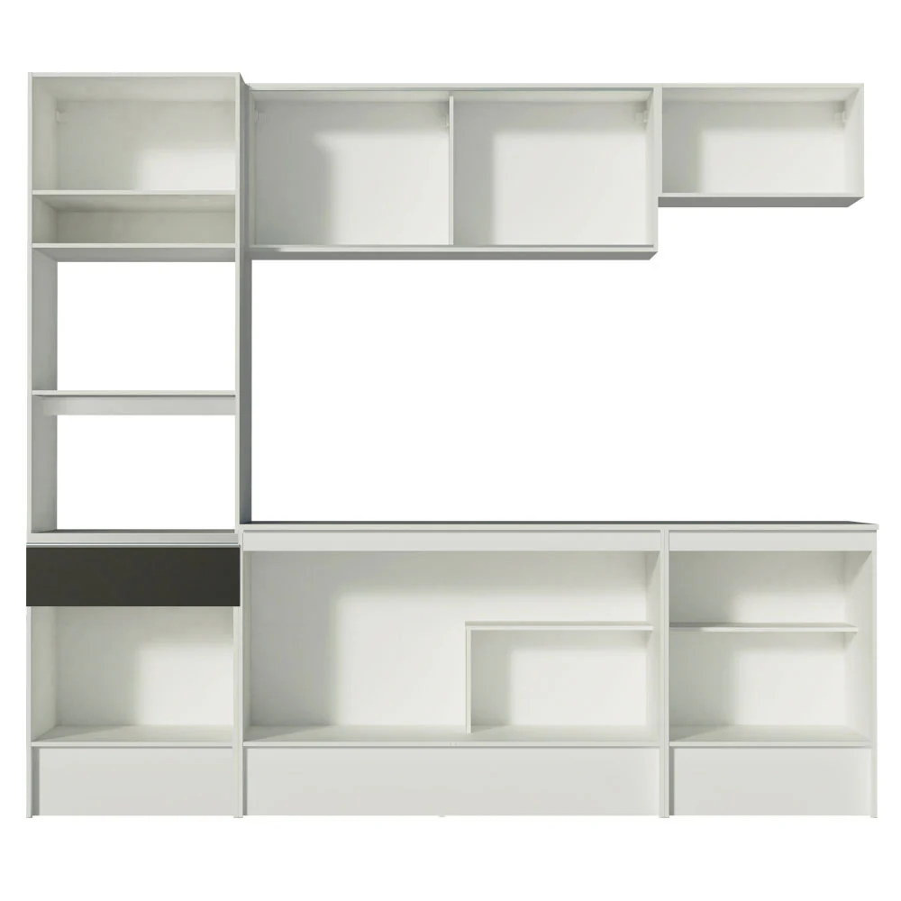 Combo Completo de Cocina 240 cm Blanco/Negro Diamante Madesa - Image 8