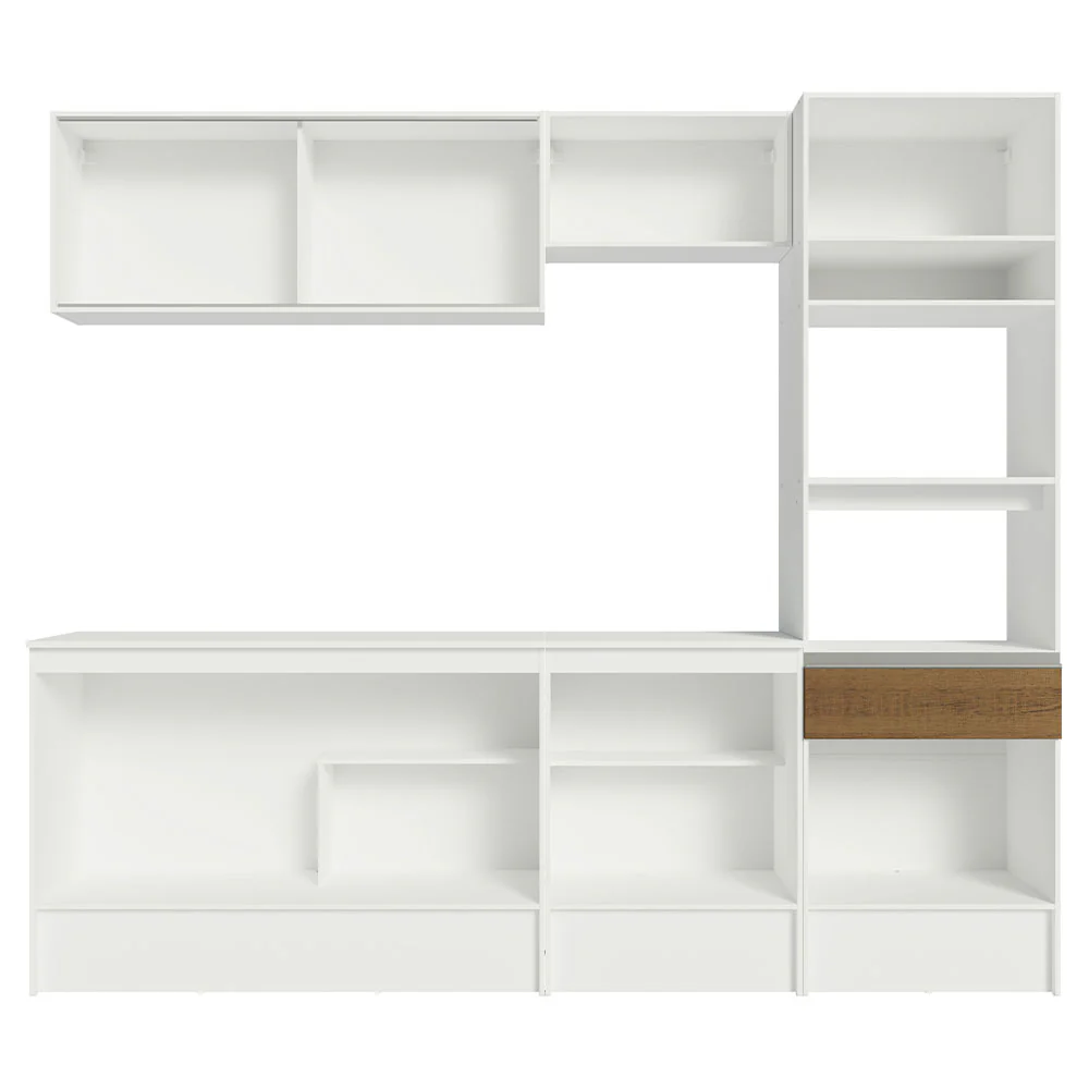Combo completo de Cocina 240cm Blanco/Marrón Topazio 05 - Image 6