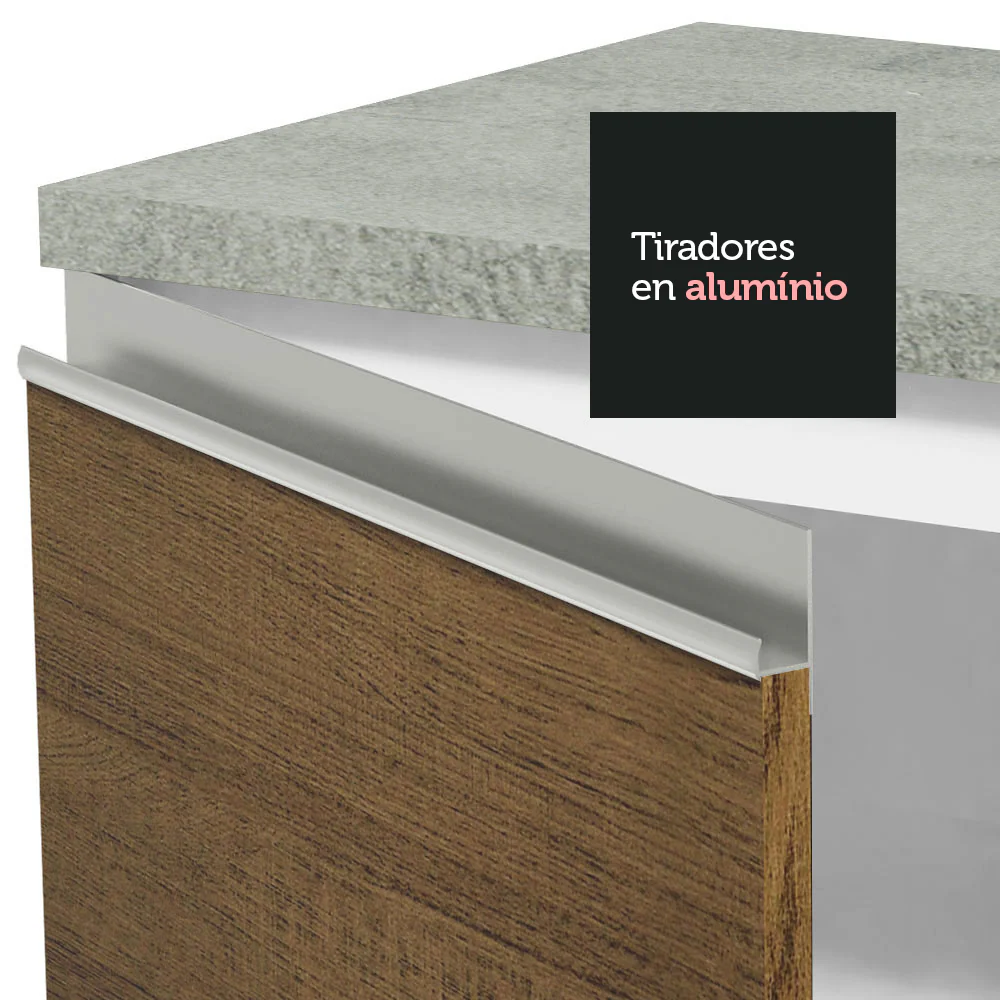 Combo completo de Cocina 240cm Glamy Madesa 07 - Blanco - Image 6