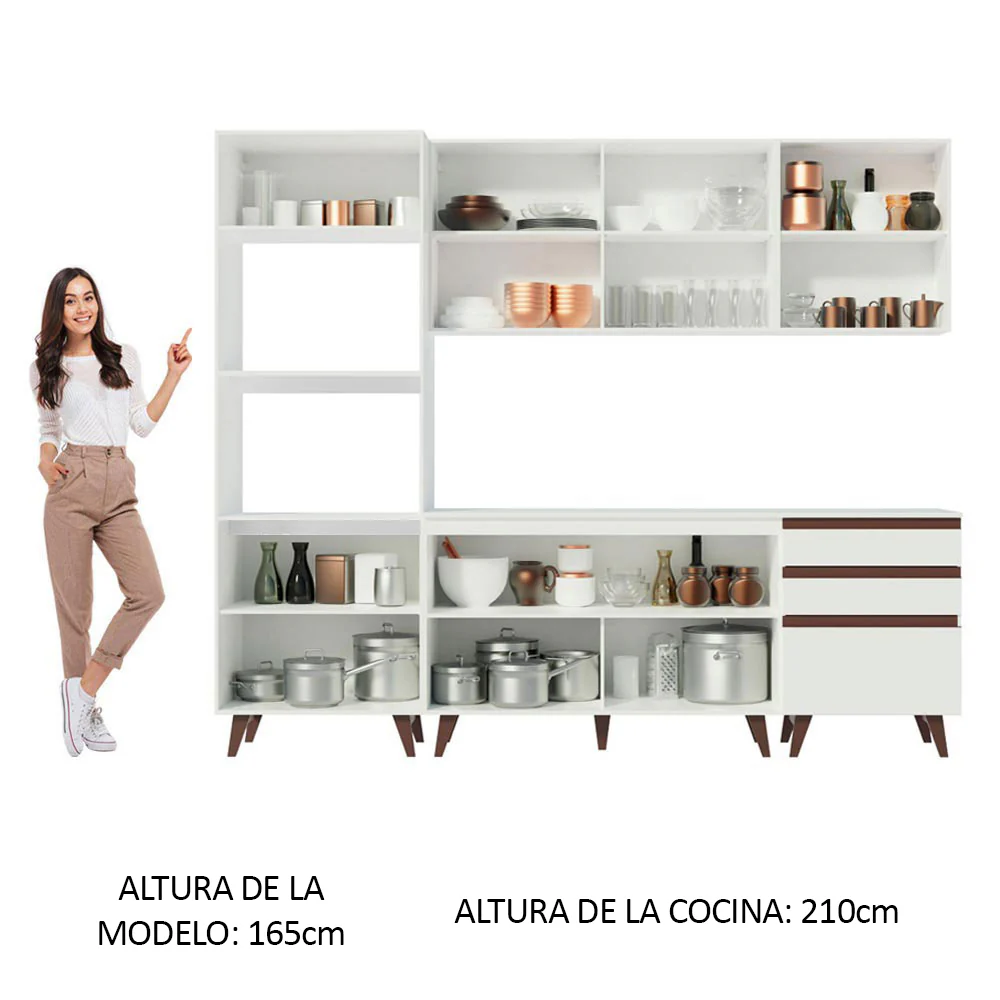 Combo completo de Cocina 250cm Reims Blanco - Image 7