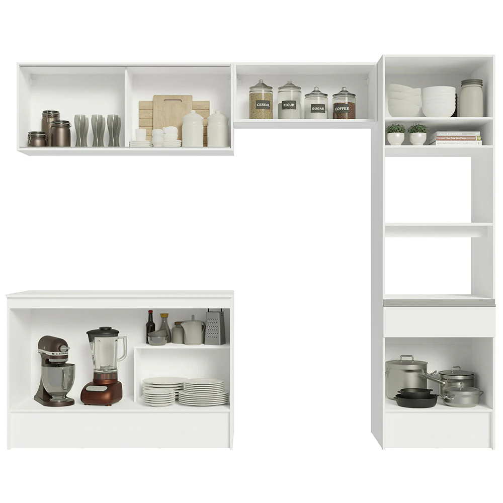 Combo Completo de Cocina 260 cm Blanco Diamante Madesa 02 - Image 10