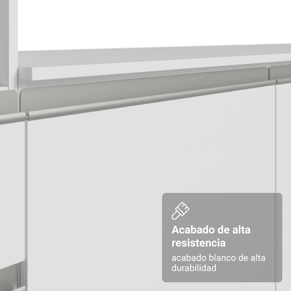Combo Completo de Cocina 260 cm Blanco Diamante Madesa 02 - Image 6