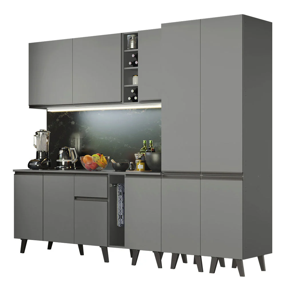 Combo Completo de Cocina 260 cm Gris Nice Madesa 05 - Image 3