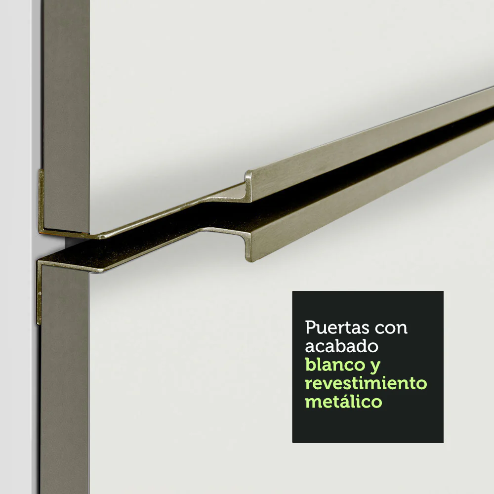 Combo Completo de Cocina 260 x 60 cm Blanco Aterciopelado Lux Madesa 08 - Image 8