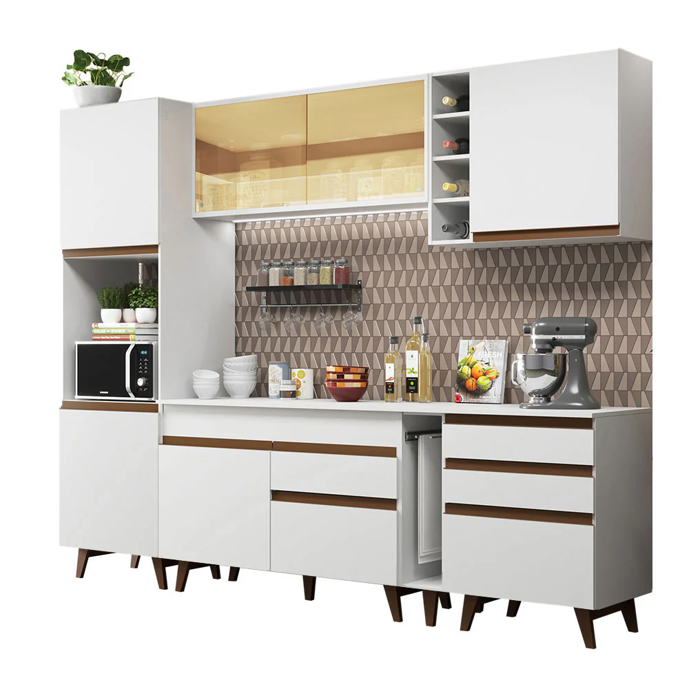 Combo completo de Cocina 260cm Blanco Reims Madesa 04 - Image 3