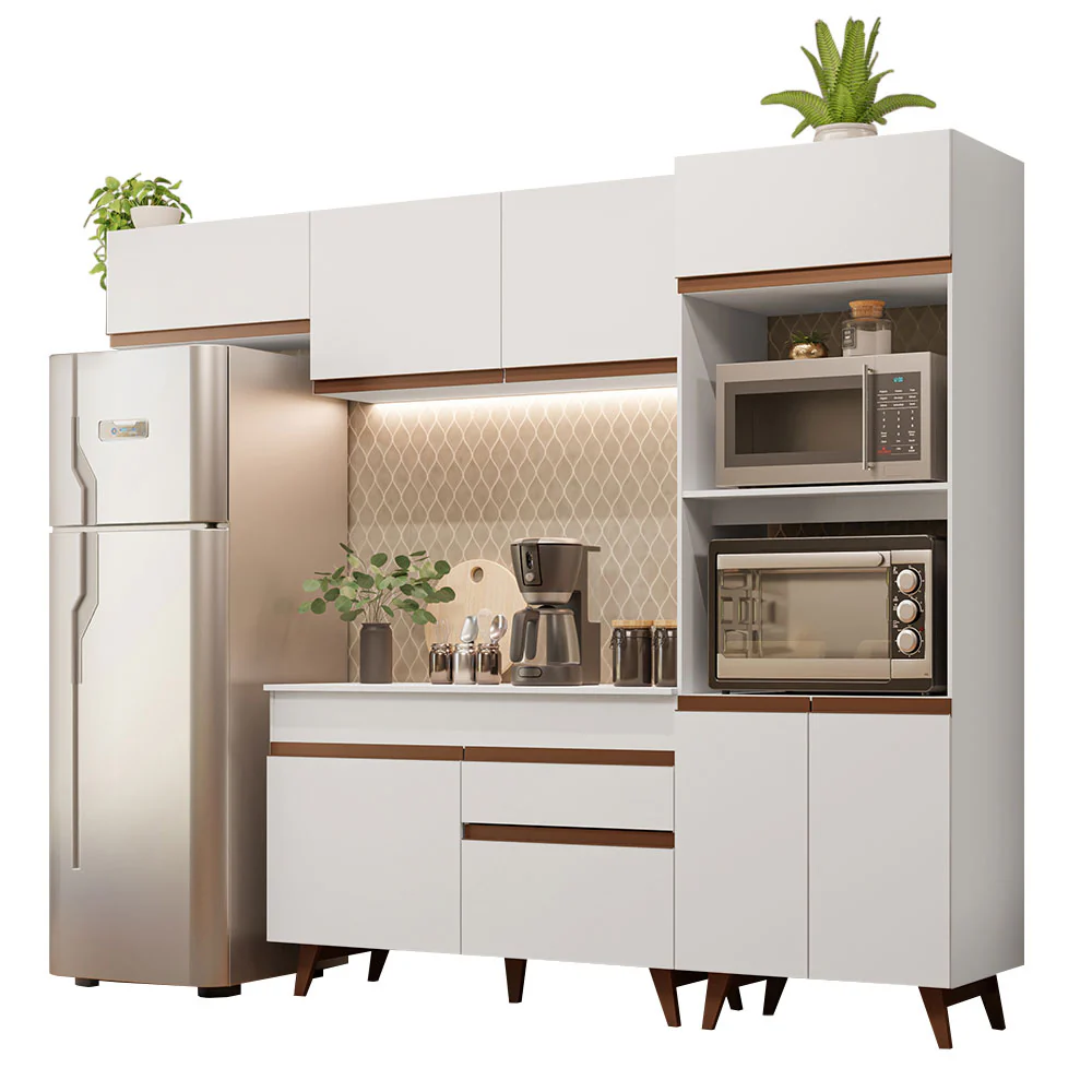 Combo completo de Cocina 260cm Blanco Reims Madesa 08 - Image 2