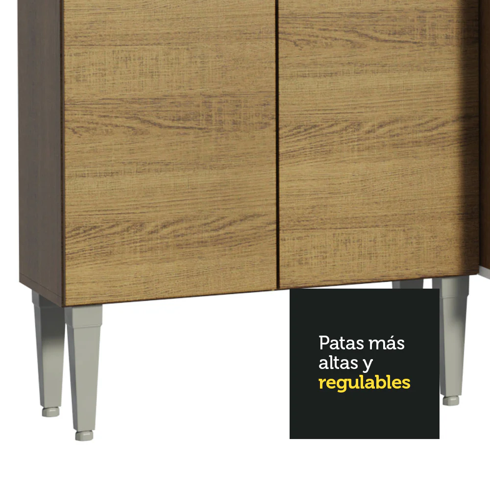 Combo completo de Cocina 261cm Emilly Madesa 08 - Marrón - Image 8