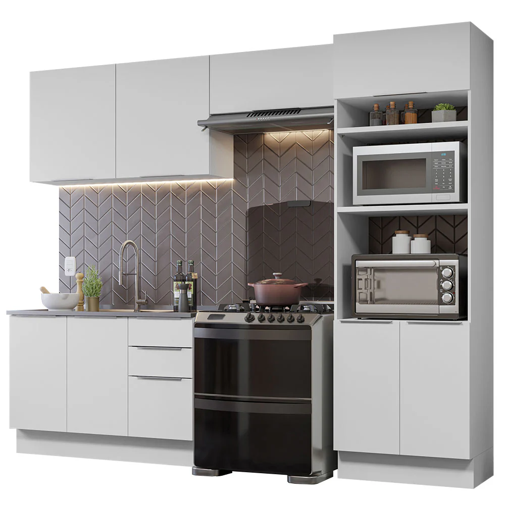 Combo Completo de Cocina 270 cm Blanco Stella Madesa 05 - Image 3