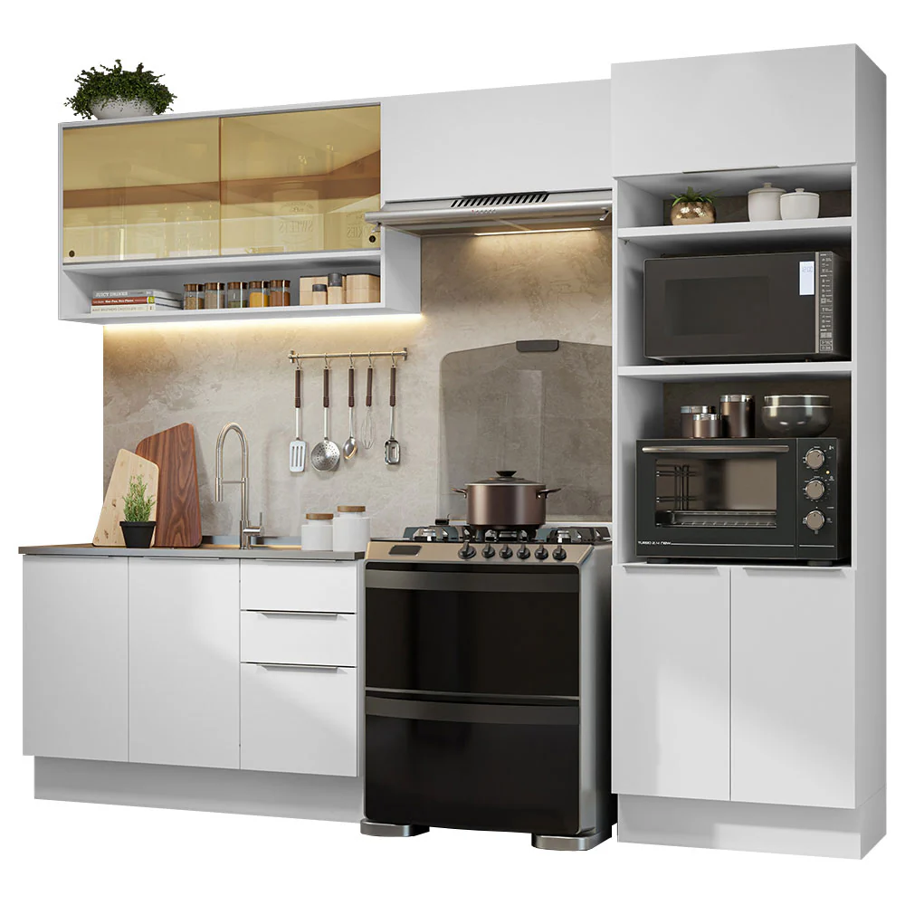 Combo Completo de Cocina 270 cm Blanco Stella Madesa 07 - Image 3