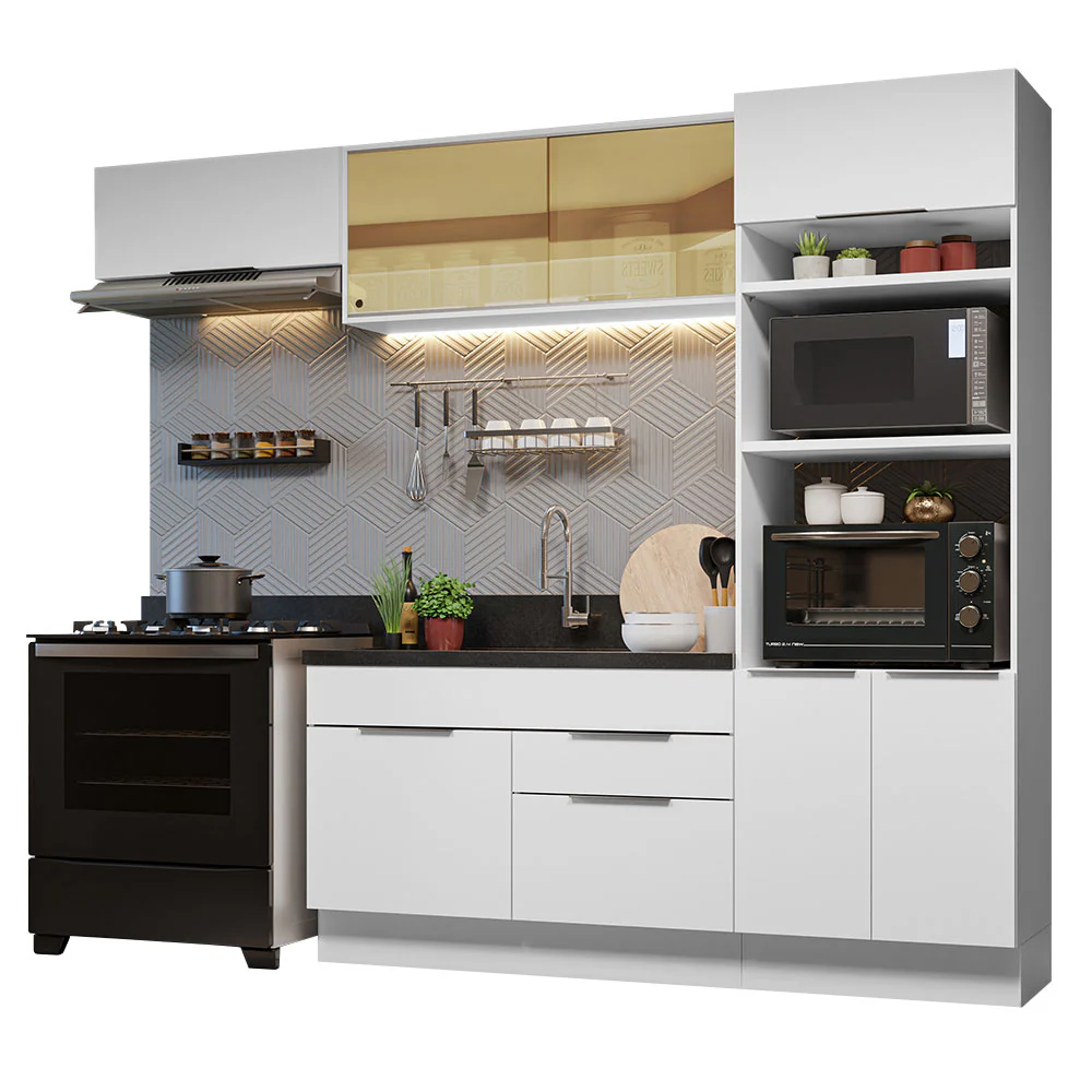 Combo Completo de Cocina 270 cm Blanco Stella Madesa 08 - Image 3