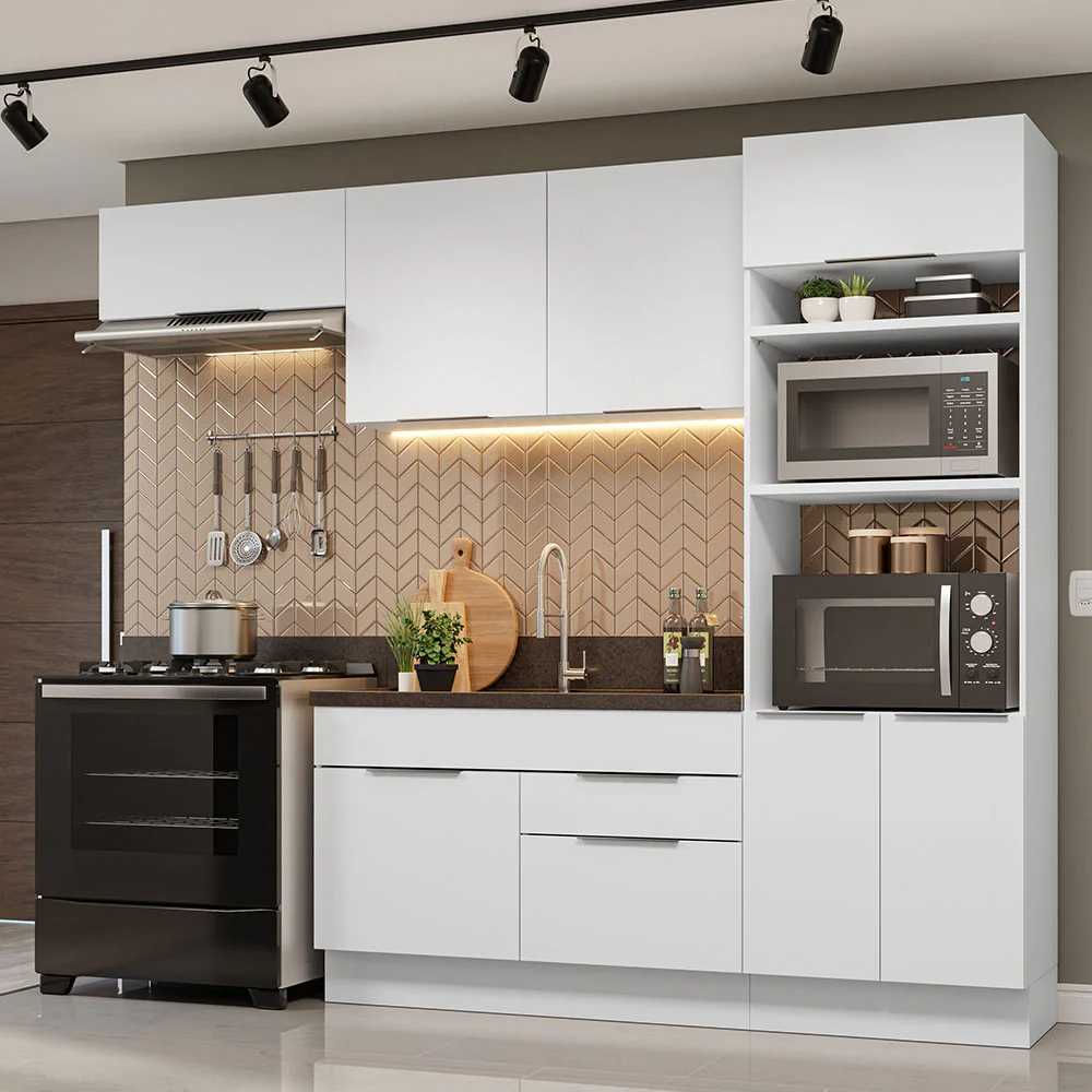 Combo Completo de Cocina 270 cm Blanco Stella Madesa 10