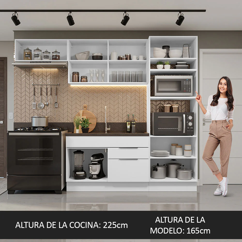 Combo Completo de Cocina 270 cm Blanco Stella Madesa 10 - Image 5