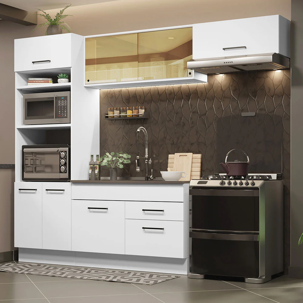 Combo completo de Cocina 270cm Agata Madesa 04 Blanco