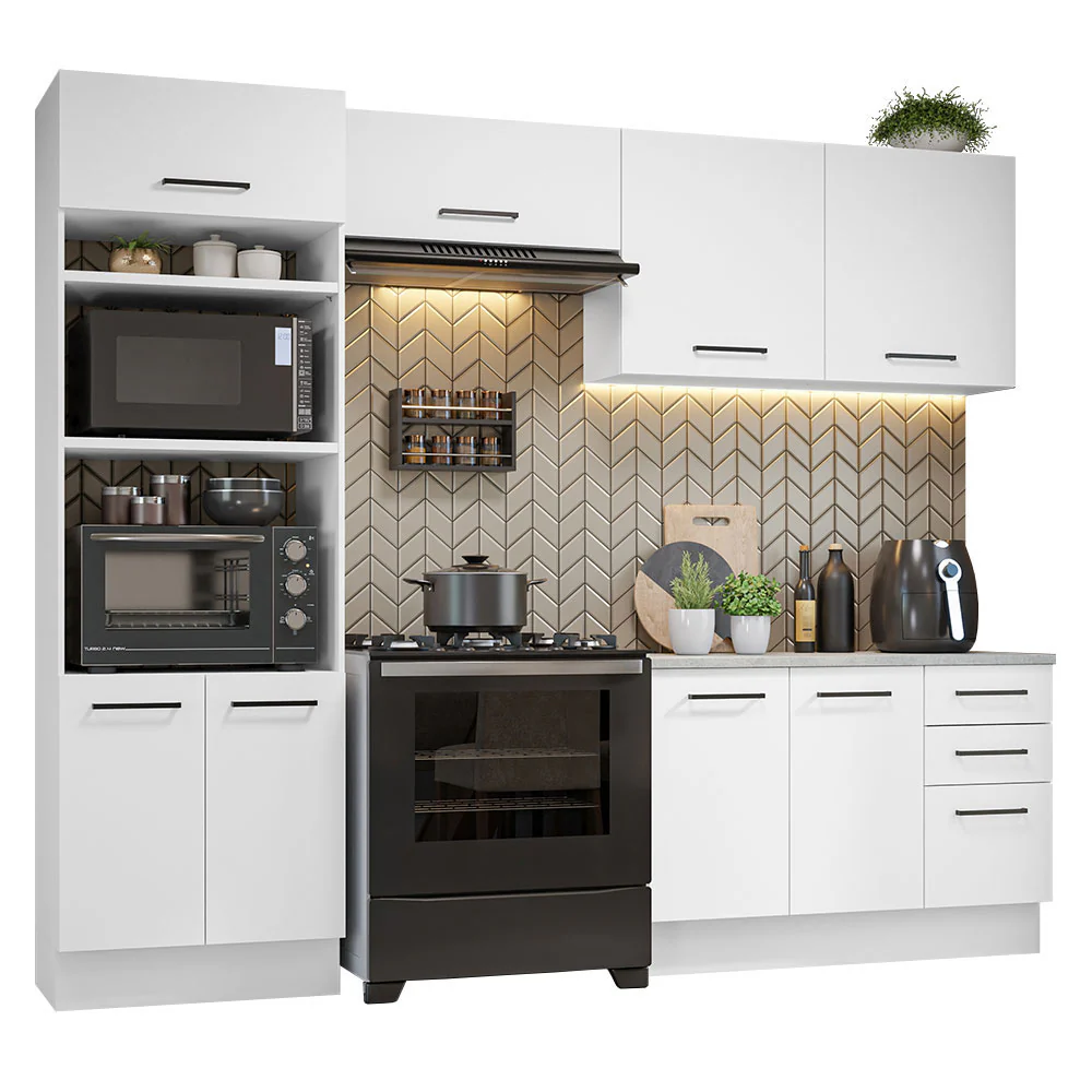Combo completo de Cocina 270cm Agata Madesa Blanco 07 - Image 3
