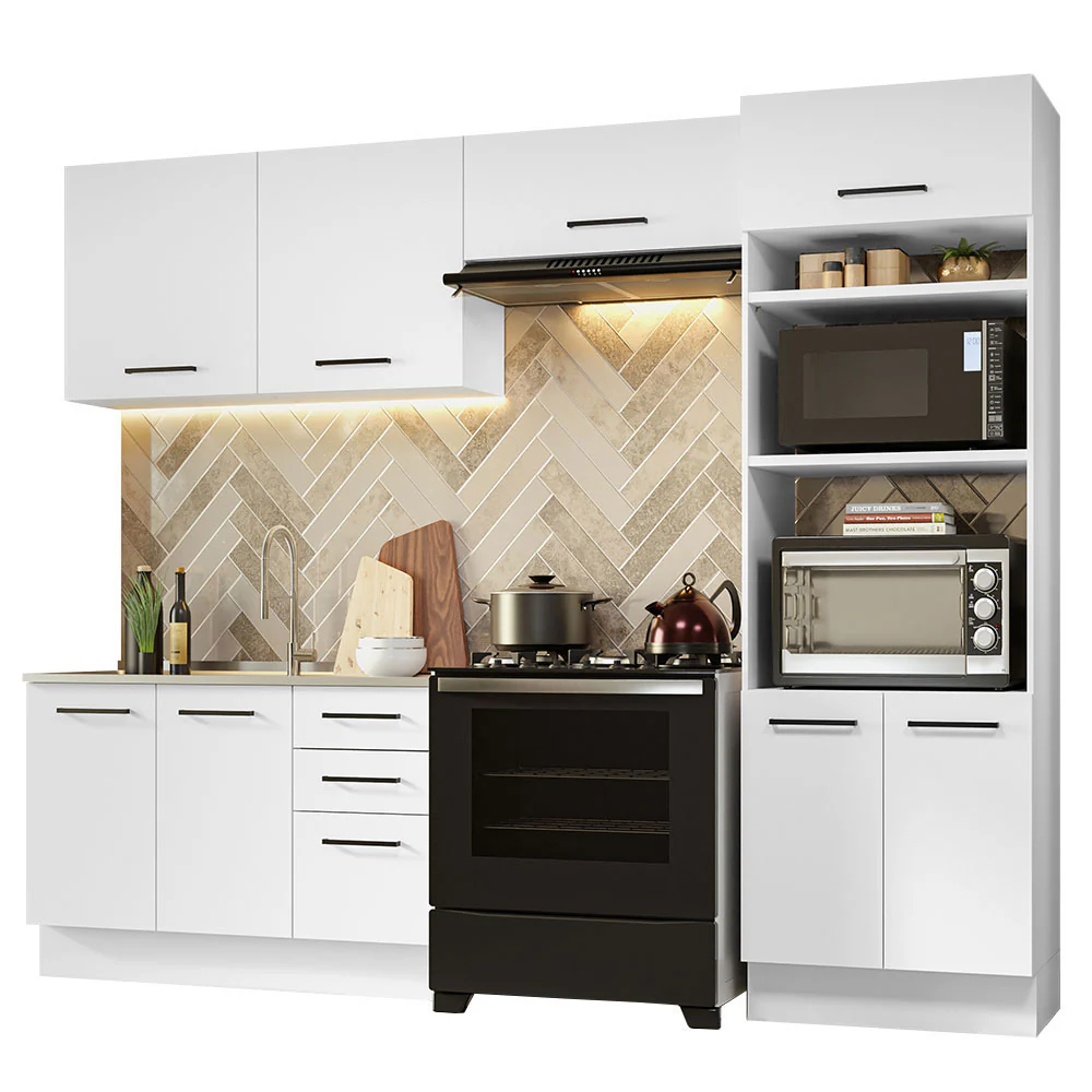 Combo completo de Cocina 270cm Blanco Agata Madesa 08 - Image 3