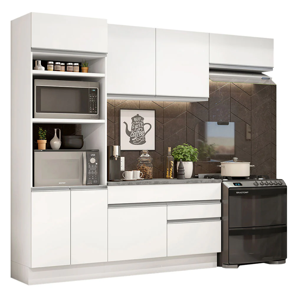 Combo completo de Cocina 270cm Blanco Glamy 14 - Image 3