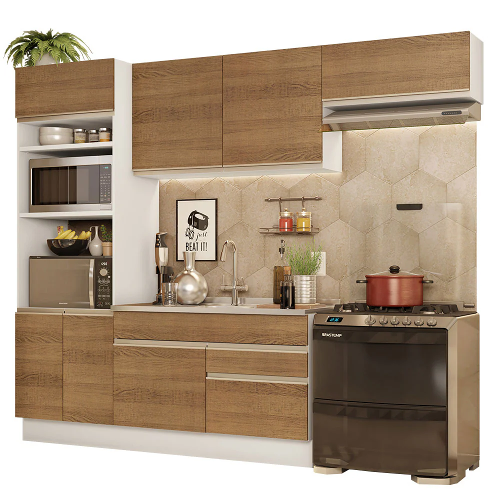 Combo completo de Cocina 270cm Glamy Madesa 15 - Blanco - Image 3