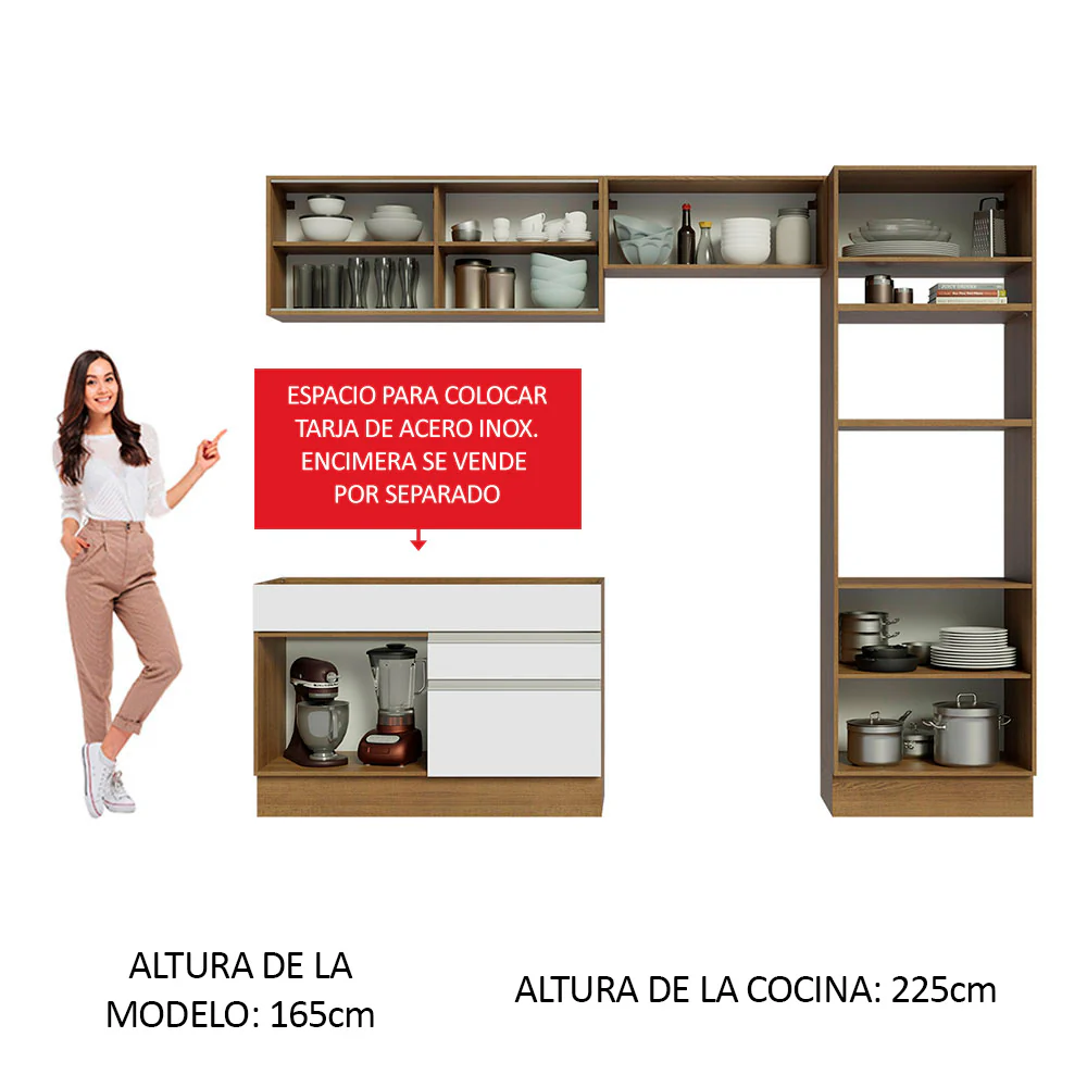Combo completo de Cocina 270cm Glamy Madesa 12 - Image 4